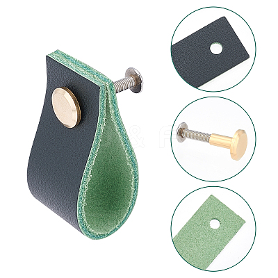 Rectangle Leather Drawer Handles AJEW-WH0251-71B-1