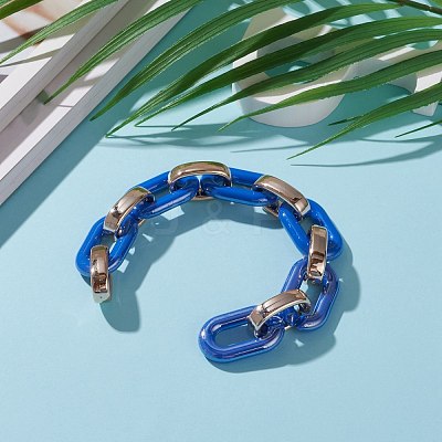 Handmade Opaque Acrylic Cable Chains AJEW-JB00890-01-1