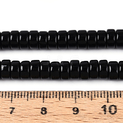 Opaque Solid Color Glass Beads Strands X-GLAA-N026-3x6mm-11-1