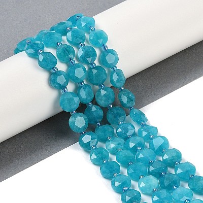 Natural Amazonite Dyed  Beads Strands G-C116-A23-01B-1
