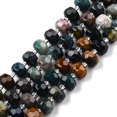 Natural Ocean Jasper Beads Strands G-N327-08V-1