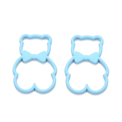 Spray Painted Alloy Pendents PALLOY-F278-01C-1