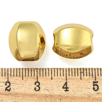 Rack Plating Brass European Beads KK-I718-31B-G-1