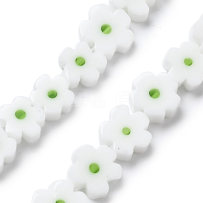 Handmade Millefiori Lampwork Beads Strands LAMP-F035-09P-1