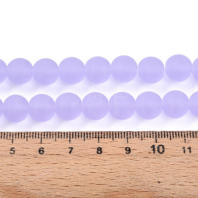 Transparent Glass Beads Strands GLAA-T032-T10mm-MD01-1