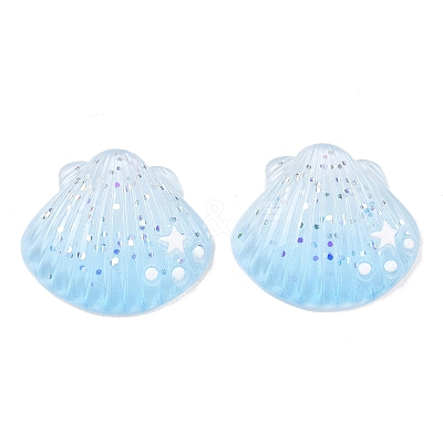 Opaque Resin & Paillette Cabochons RE-CBA6E1B-01A-1