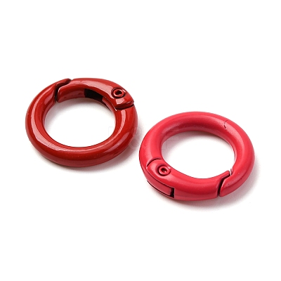 30Pcs 15 Colors Zinc Alloy Spring Gate Rings FIND-PH0006-47-1