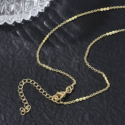 Brass Mixed Chain Necklaces for Women KK-CBA2293-11G-1