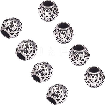 316 Stainless Steel European Beads STAS-UN0005-58-1