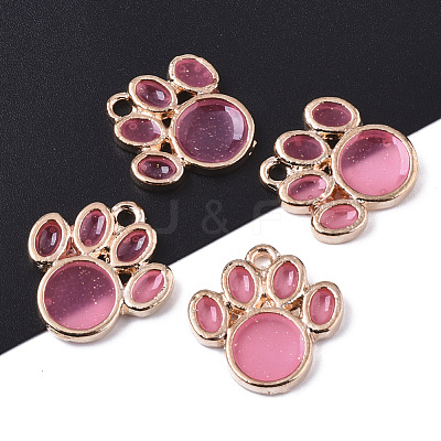 Alloy Resin Pendants RESI-R430-02D-LF-1