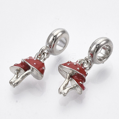 Alloy European Dangle Charms X-MPDL-T004-17P-1