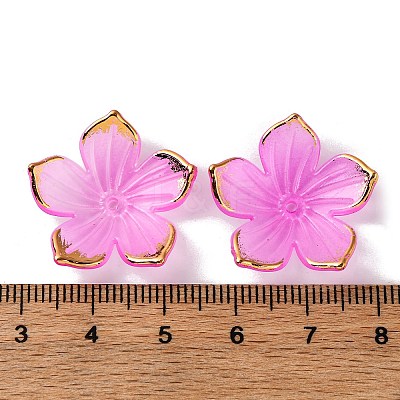 Transparent Acrylic Bead Caps TACR-P011-03F-1