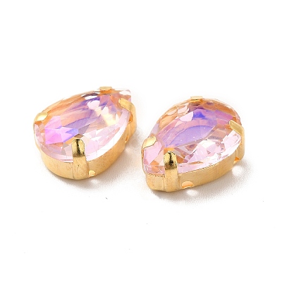 Moonlight Effect Teardrop Sew on Rhinestone GLAA-P055-03B-G01-1