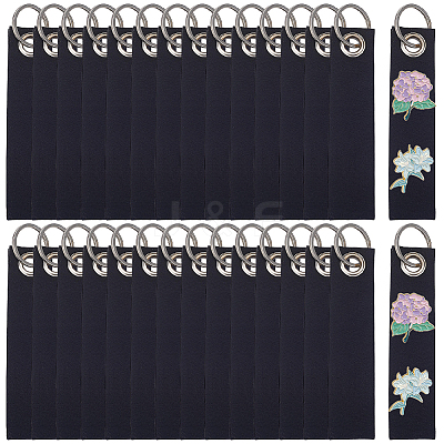 30Pcs Non-Woven Fabric Keychains KEYC-SP0001-64A-1