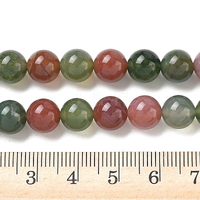 Natural Indian Agate Bead Strands G-J358-02-8mm-1