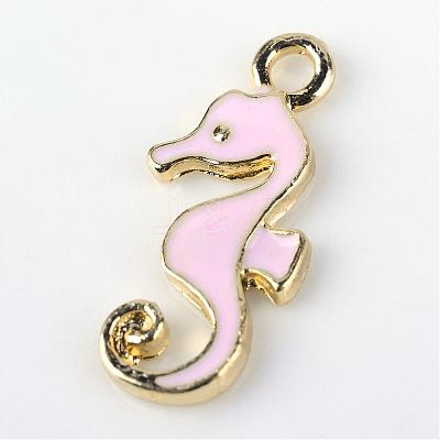 Sea Horse Alloy Enamel Pendants X-ENAM-Q033-38A-1