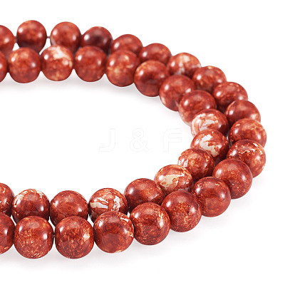 1 Strand Baking Paint Glass Beads Strands DGLA-TADJ0001-01C-1