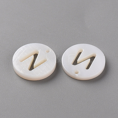 Natural Freshwater Shell Pendants LS-SHEL-Q311-008N-1