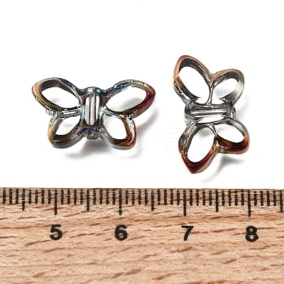 Electroplated Transparent Glass Beads Strands GL-CBA98F0-03E-1