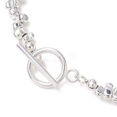 Electroplated Synthetic Non-magnetic Hematite Beads Necklaces NJEW-JN05087-1