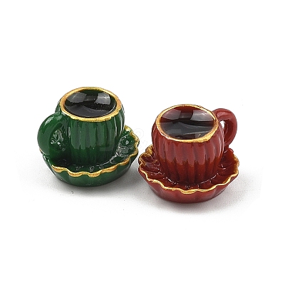 Coffee Cup Resin Miniature Ornaments DOLL-F001-01-1
