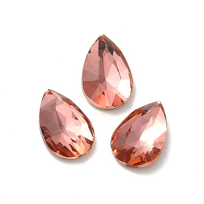 Glass Rhinestone Cabochons RGLA-P037-11B-D262-1
