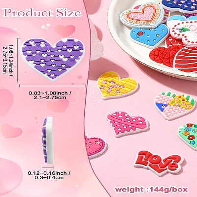 50Pcs 25 Styles PVC Plastic Cabochons FIND-CJ0002-94-1