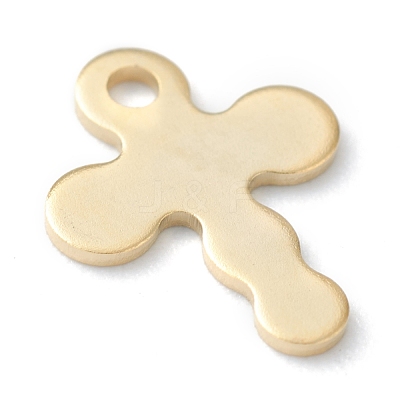 304 Stainless Steel Tiny Cross Charms STAS-H149-07G-1