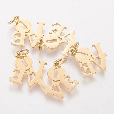 PVD Vacuum Plating 304 Stainless Steel Pendants LS-STAS-Q201-T460G-1