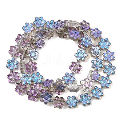 Electroplate Glass Beads Strands EGLA-P069-02A-AB10-1