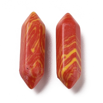 Synthetic Orange Red Malachite No Hole G-K330-11-1