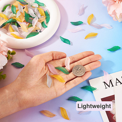100pcs 5 colors Transparent Acrylic Pendants MACR-TA0001-81-1