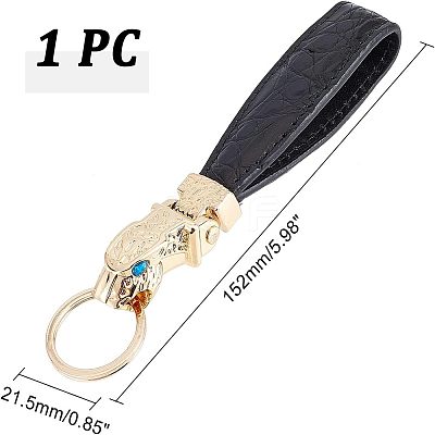 1Pcs PU Leather Keychain KEYC-CA0001-17-1