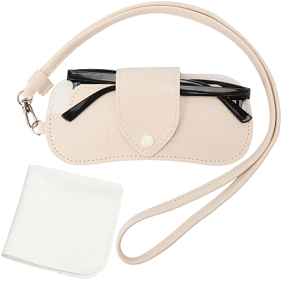 1Pc Imitation Leather Eyeglass Cases AJEW-CN0005-52B-1