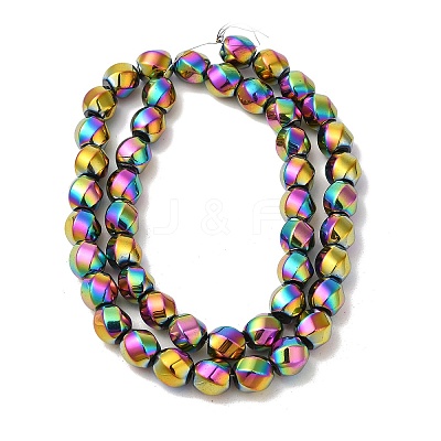 Electroplated Non-Magnetic Synthetic Hematite Beads Strands G-P518-05D-01-1