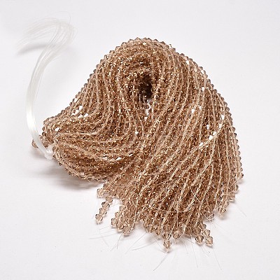 Transparent Glass Beads Strands LS-EGLA-A039-T2mm-D12-1