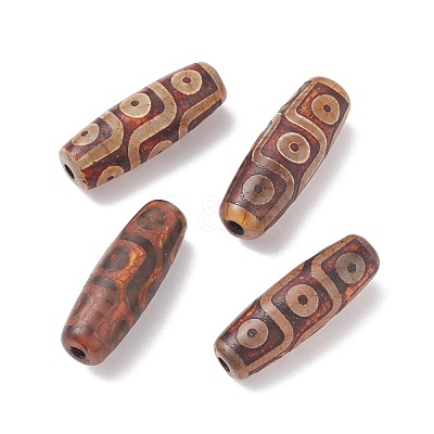 Tibetan Style 9-Eye dZi Beads  TDZI-G009-F02-1