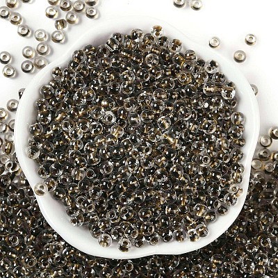 Transparent Inside Colours Glass Seed Beads SEED-A032-04M-1