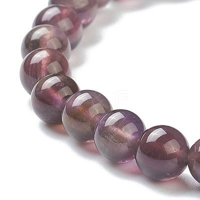 Natural Amethyst Beaded Stretch Bracelets BJEW-D446-B-47-1