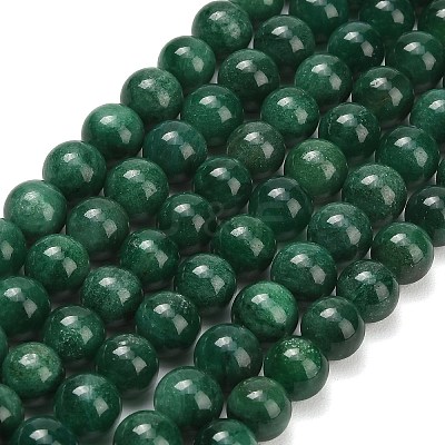Natural Fuchsite Beads Strands G-L661-B01-10mm-B-1