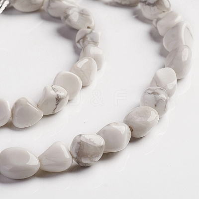 Natural Howlite Beads Strands X-G-D0002-B34-1