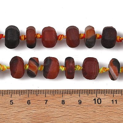 Natural Banded Agate Beads Strands GG-T001-06-1