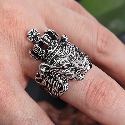 Retro Alloy Cuff Open Rings for Men FS-WGB8A4E-12-1