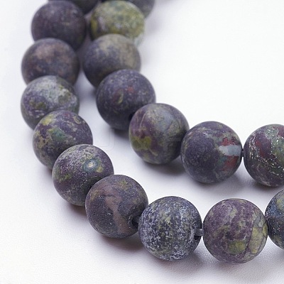 Natural Bloodstone Beads Strands LS-G-F520-59-6mm-1