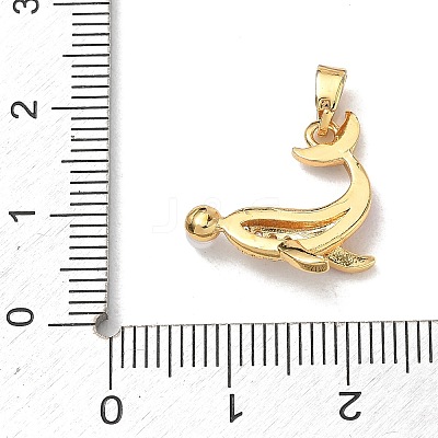 Brass Enamel Pendants RB-CBA2CEF-01G-01-1