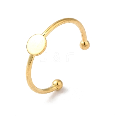 Adjustable 304 Stainless Steel Finger Rings Components STAS-K278-04A-G-1