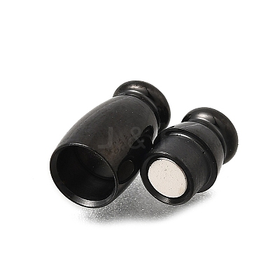 Barrel 304 Stainless Steel Magnetic Clasps STAS-D382-03C-EB-1