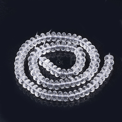 Synthetic Quartz Crystal Beads Strands G-S285-15-1