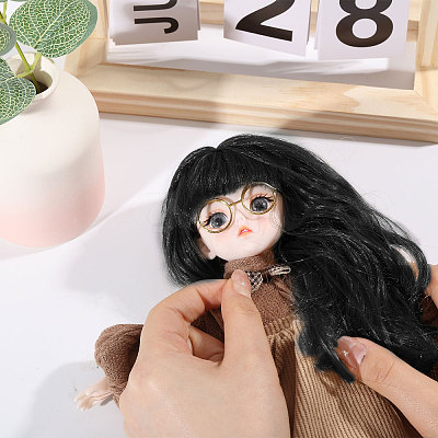 6Pcs PP Doll Wig Hair DIY-GL0005-57-1