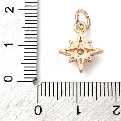 Brass Micro Pave Cubic Zirconia Pendants KK-D378-12G-1